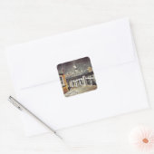 Eric Ravilious art, S.S. Brighton Verlassend Newha Quadratischer Aufkleber (Umschlag)