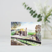 Eric Ravilious art, Shepherds Hütte Postkarte (Stehend Vorderseite)