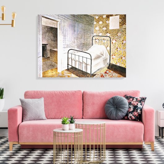 Eric Ravilious Art, The Bedstead Leinwanddruck (Insitu (Wohnzimmer))
