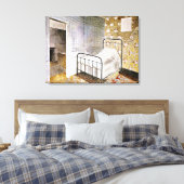 Eric Ravilious Art, The Bedstead Leinwanddruck (Insitu (Schlafzimmer))