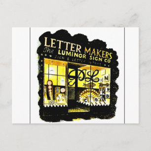 Eric Ravilious Art, The Letter Makers Postkarte