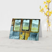 Eric Ravilious Art, Train Landscape, Karte (Gelbe Blume)