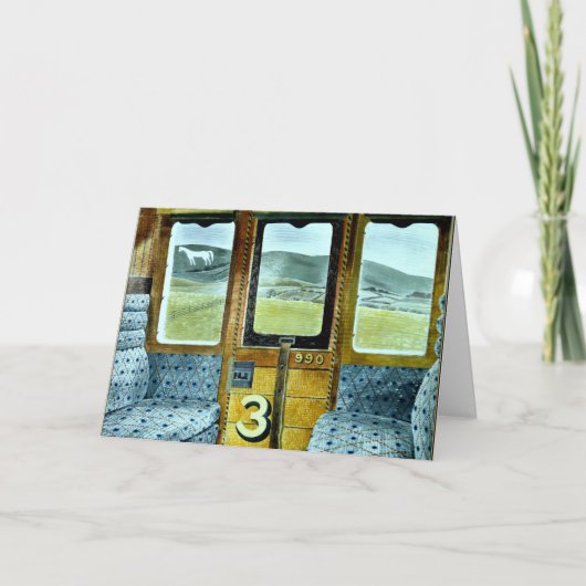 Eric Ravilious Art, Train Landscape, Karte (Vorderseite)