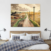 Eric Ravilious art, Wiltshire Landscape, Leinwanddruck (Insitu (Schlafzimmer))