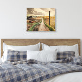 Eric Ravilious art, Wiltshire Landscape, Leinwanddruck (Insitu (Schlafzimmer))