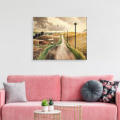 Eric Ravilious art, Wiltshire Landscape, Leinwanddruck (Insitu (Wohnzimmer))