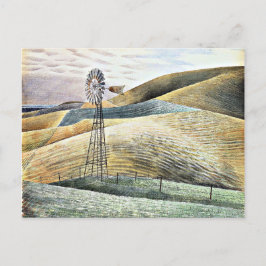 Eric Ravilious art, Windmill Feiertagspostkarte