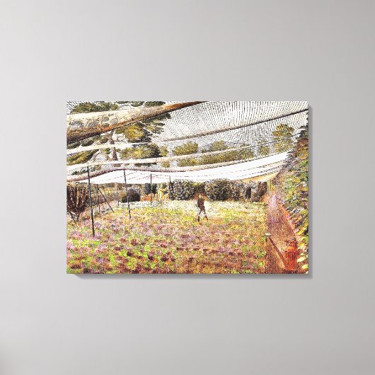 Eric Ravilious Artwork, Strawberry Nets Leinwanddruck (Vorderseite)