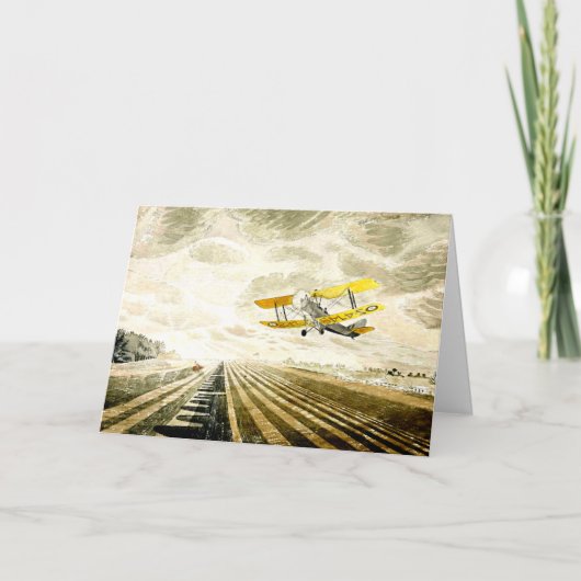 Eric Ravilious Artwork, Tiger Moth, Karte (Vorderseite)