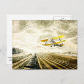 Eric Ravilious Artwork, Tiger Moth Postkarte (Vorne/Hinten)