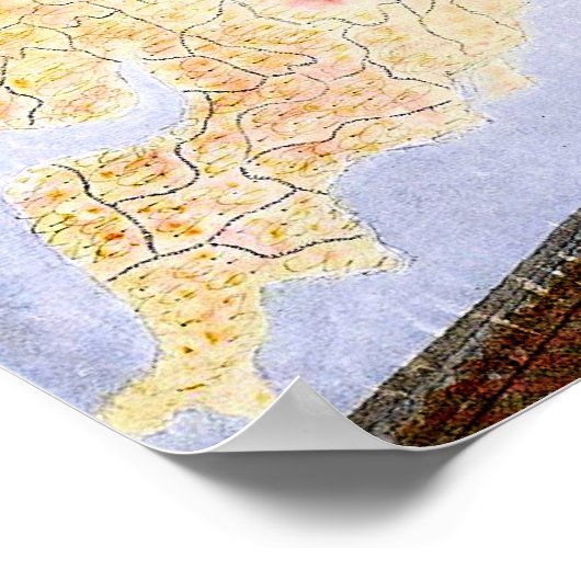 Eric Ravilious Artwork, Wall Maps Poster (Ecke)