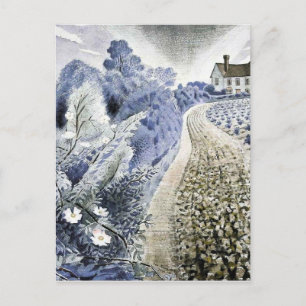 Eric Ravilious - Bauernhof und Feld Postkarte