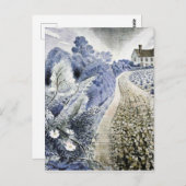 Eric Ravilious - Bauernhof und Feld Postkarte (Vorne/Hinten)