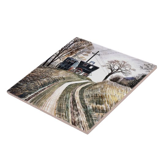 Eric Ravilious - Caravans, Fliese (Seite)