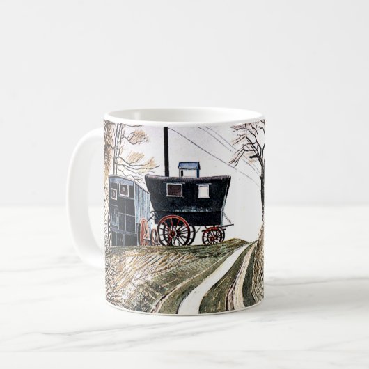 Eric Ravilious - Caravans, Kaffeetasse (Vorderseite Links)