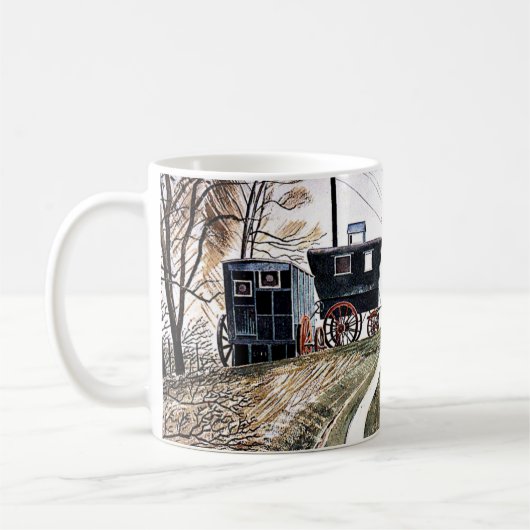 Eric Ravilious - Caravans, Kaffeetasse (Links)