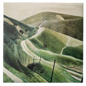 Eric Ravilious - Chalk Paths, Fliese (Vorderseite)