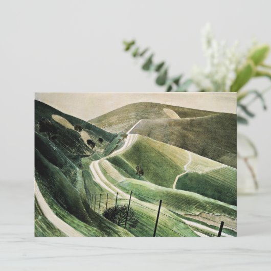 Eric Ravilious - Chalk Paths, Karte (Stehend Vorderseite)
