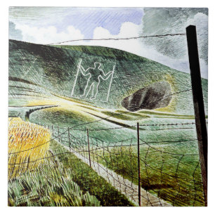 Eric Ravilious - Der Wilmington-Riese, Fliese