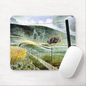 Eric Ravilious - Der Wilmington-Riese, Mousepad (Mit Mouse)
