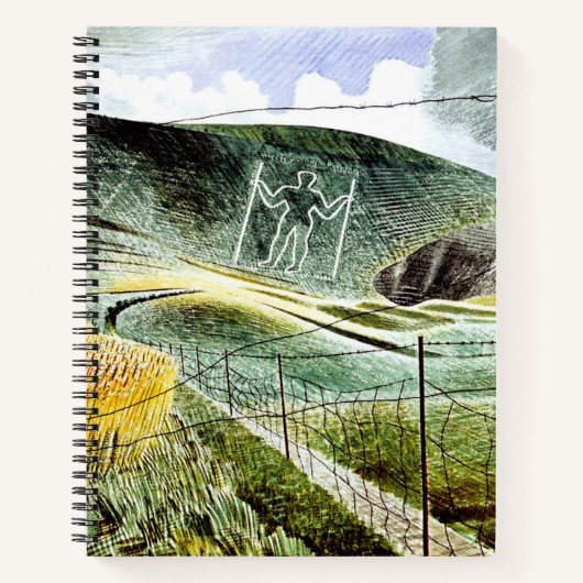 Eric Ravilious - Der Wilmington-Riese, Notizblock (Vorderseite)