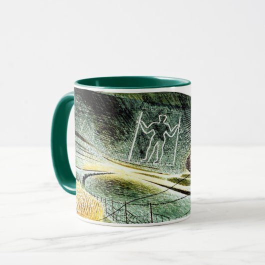 Eric Ravilious - Der Wilmington-Riese, Tasse (Vorderseite Links)