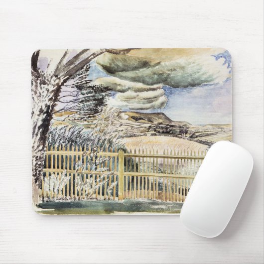 Eric Ravilious - Firle Beacon, Fine Art Malerei Mousepad (Mit Mouse)