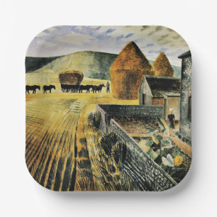 Eric Ravilious - Furlong, famous painting, Pappteller