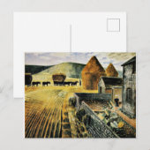 Eric Ravilious - Furlong, famous painting, Postkarte (Vorne/Hinten)