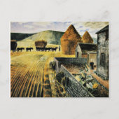 Eric Ravilious - Furlong, famous painting, Postkarte (Vorderseite)