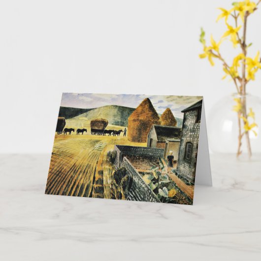 Eric Ravilious - Furlongs Karte (Gelbe Blume)