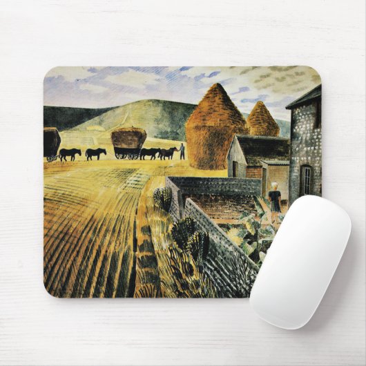 Eric Ravilious - Furlongs Mousepad (Mit Mouse)