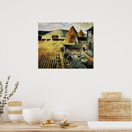 Eric Ravilious - Furlongs Poster (Küche)