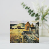 Eric Ravilious - Furlongs Postkarte (Stehend Vorderseite)