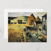 Eric Ravilious - Furlongs Postkarte (Vorne/Hinten)