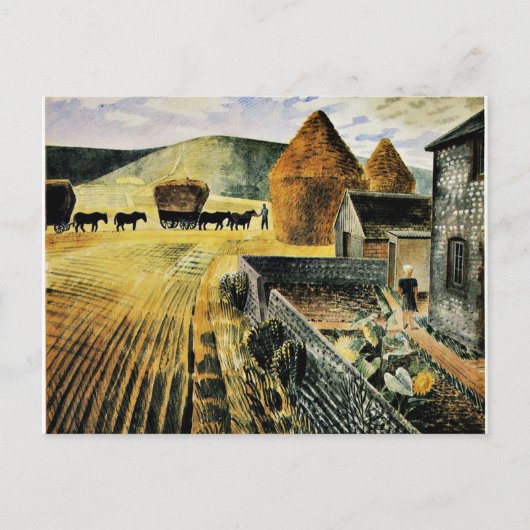 Eric Ravilious - Furlongs Postkarte (Vorderseite)