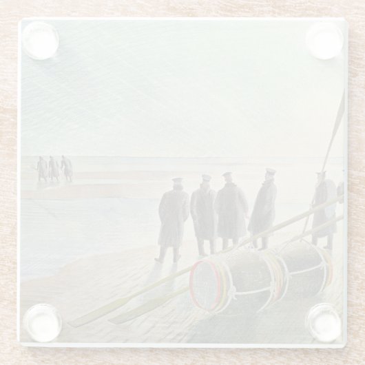 Eric Ravilious - Gefährliche Arbeit bei Ebbe, Glasuntersetzer (Rückseite)