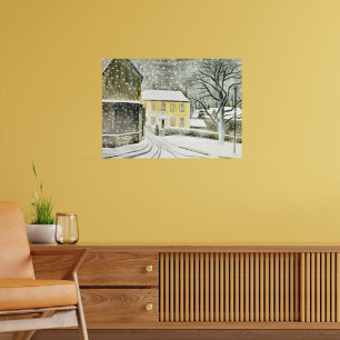 Eric Ravilious - Hallstead Road im Schnee, Poster