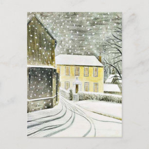 Eric Ravilious - Hallstead Road im Schnee, Postkarte