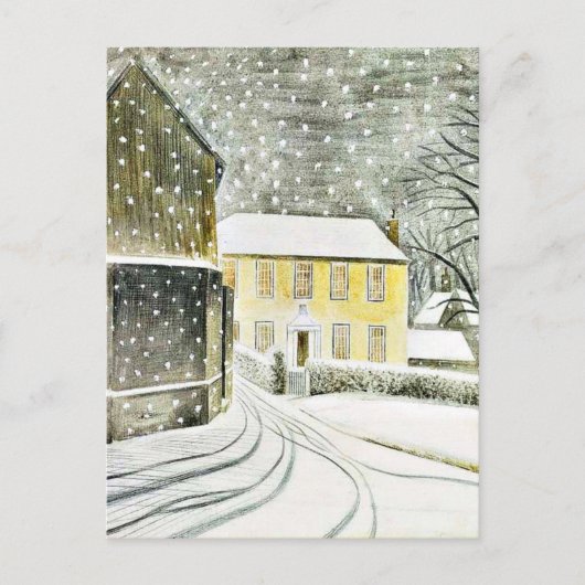 Eric Ravilious - Hallstead Road im Schnee, Postkarte (Vorderseite)