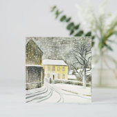 Eric Ravilious - Hallstead Road in Snow, 1936 Karte (Stehend Vorderseite)