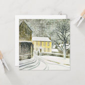 Eric Ravilious - Hallstead Road in Snow, 1936 Karte (Vorderseite/Rückseite Beispiel)