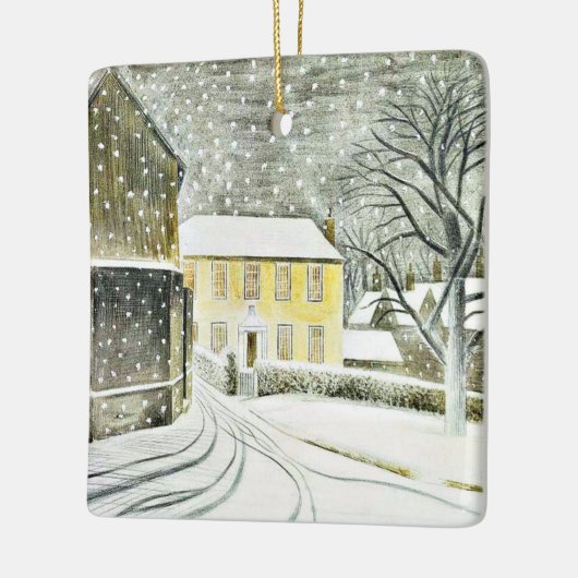 Eric Ravilious - Hallstead Road in Snow, Keramikornament (Links)