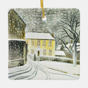 Eric Ravilious - Hallstead Road in Snow, Keramikornament