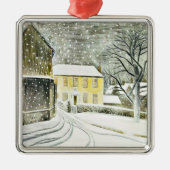 Eric Ravilious - Hallstead Road in Snow, Ornament Aus Metall (Vorne)