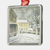 Eric Ravilious - Hallstead Road in Snow, Ornament Aus Metall (Links)