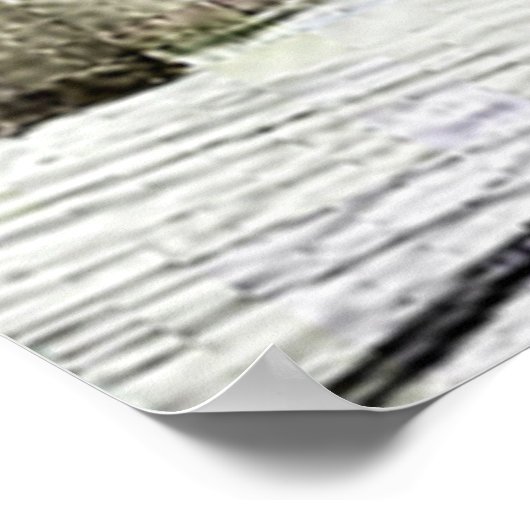 Eric Ravilious - Hallstead Road in Snow, Poster (Ecke)