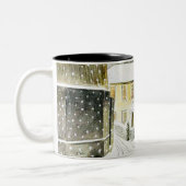 Eric Ravilious - Hallstead Road in Snow, Zweifarbige Tasse (Links)