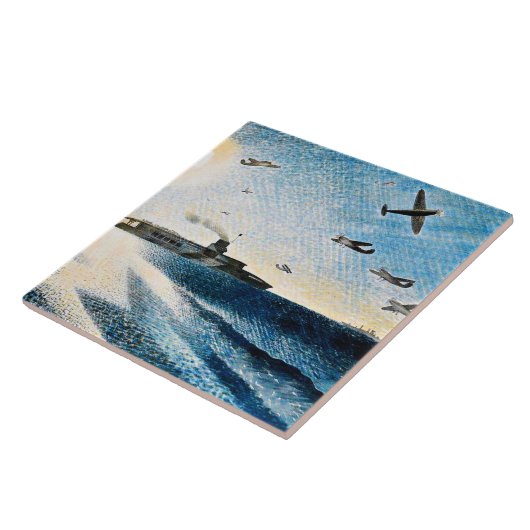 Eric Ravilious - HMS Glorious in der Arktis Fliese (Seite)