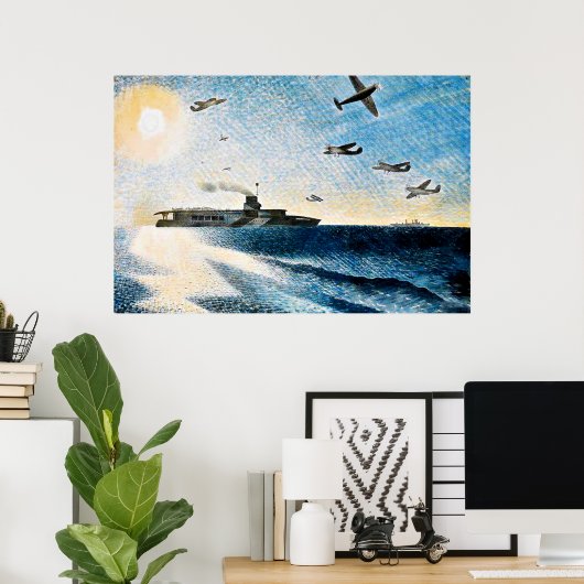 Eric Ravilious - HMS Glorious in der Arktis Poster (Heimbüro)